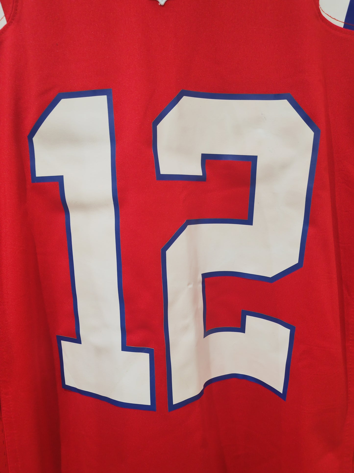 Nike New England Patriots NFL Jersey, #12 Brady, Red, Size Medium