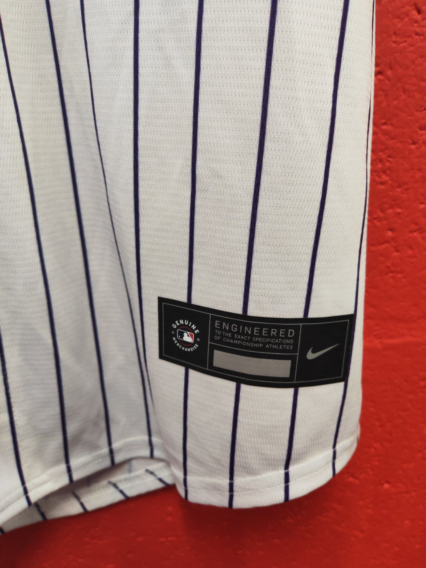 Nike Colorado Rockies MLB Baseball Jersey, White, Size Medium