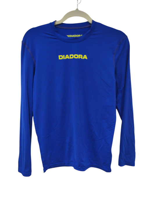 Diadora Long Sleeve Training/Workout Under Armour, Blue, Size Large