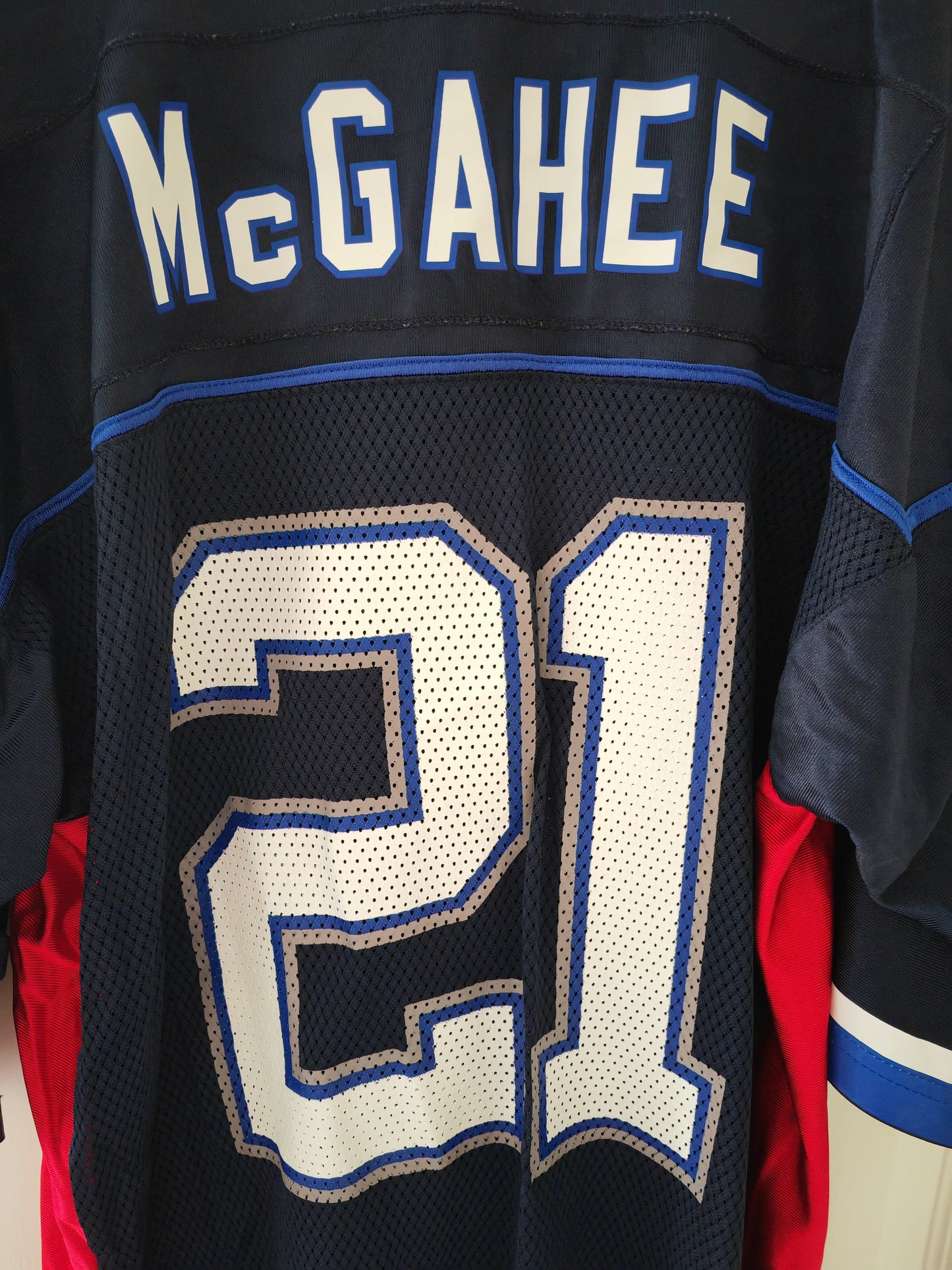 Reebok Buffalo Bills NFL Jersey, #21 Mcgahee, Navy, Size Medium
