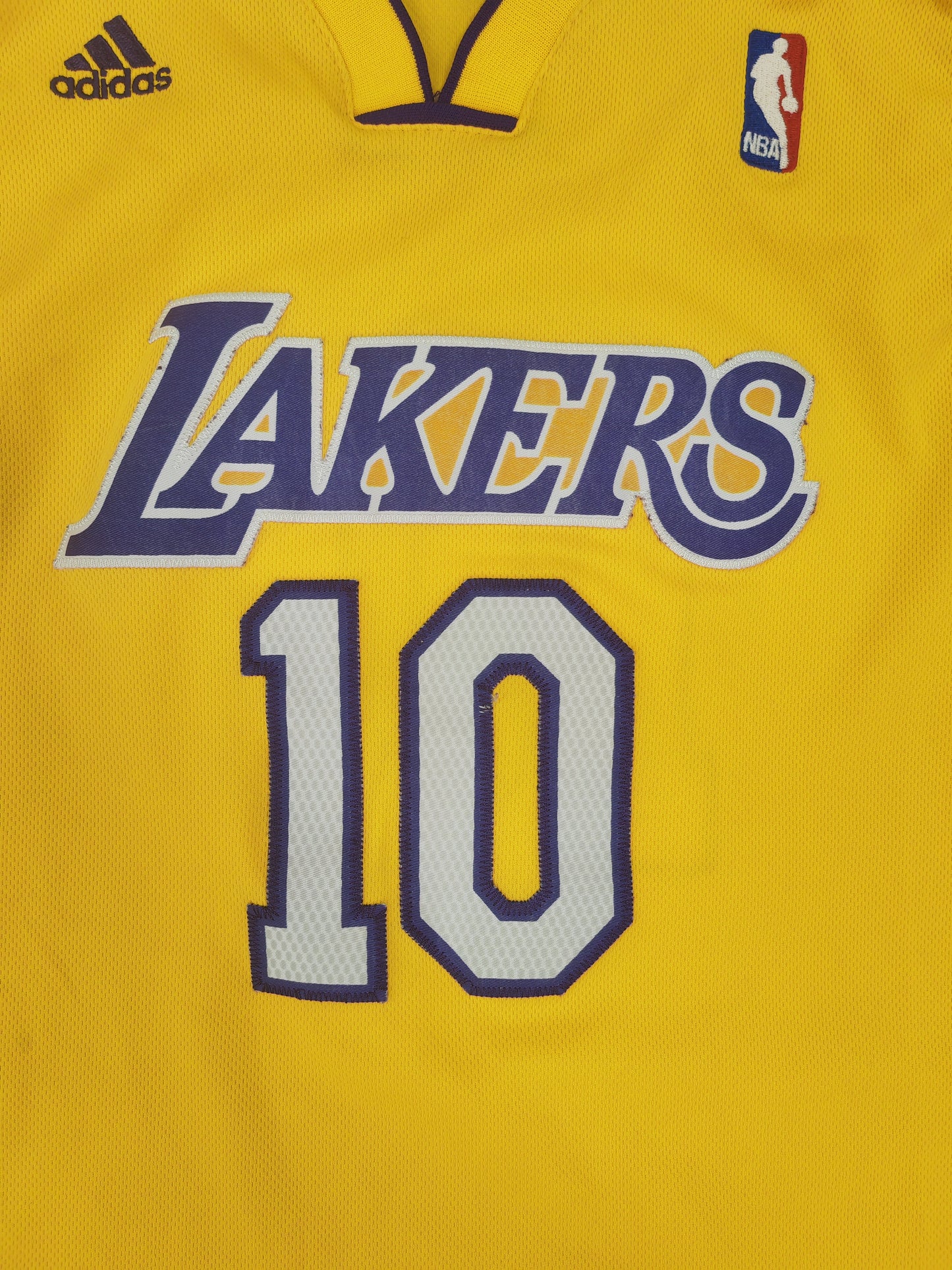 Youth Adidas Los Angeles Lakers NBA Jersey, #10 Nash, Yellow, Size YXL