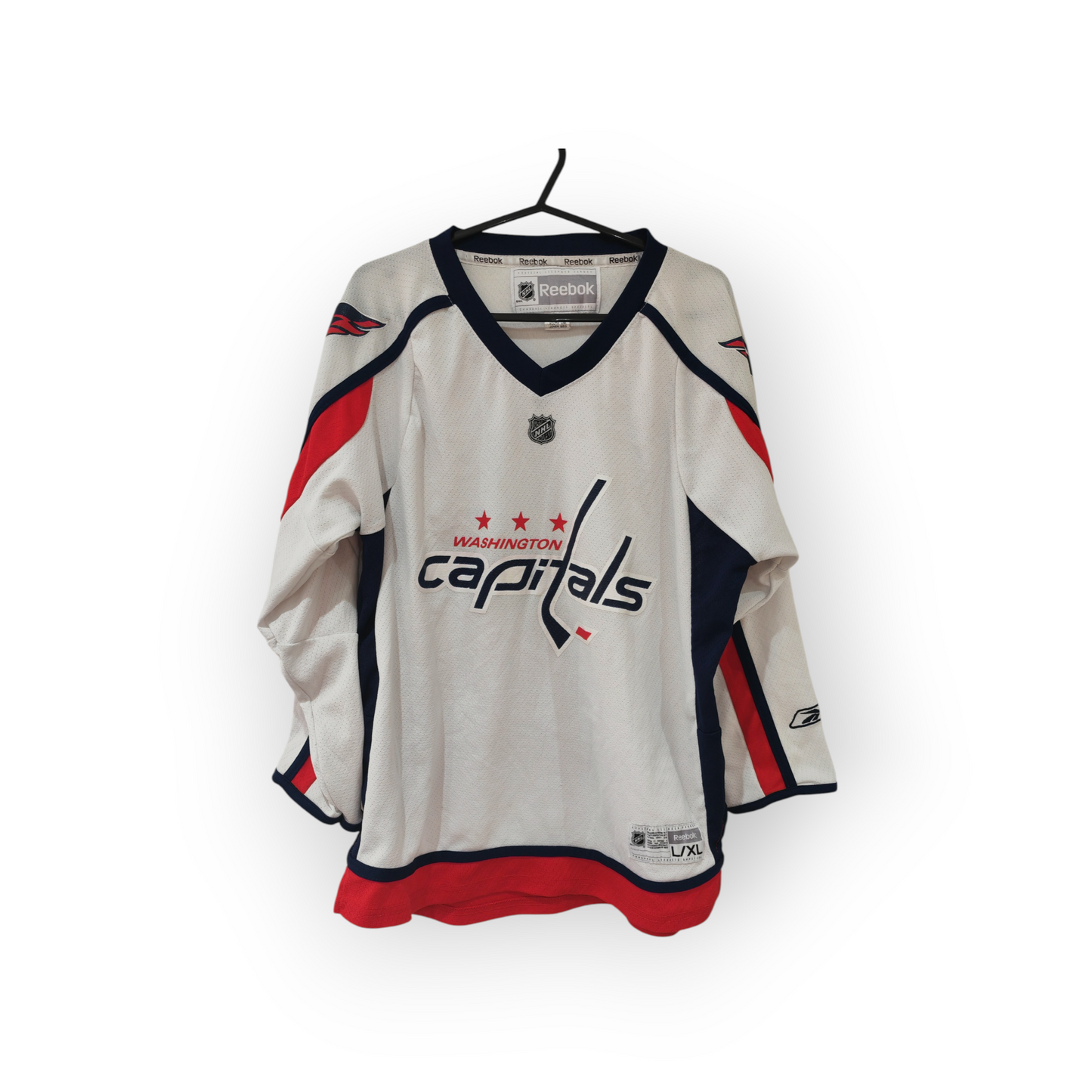 Youth Reebok Washington Capitals NHL Jersey, White, Size YL/XL