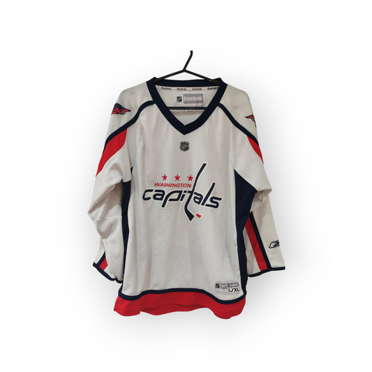 Youth Reebok Washington Capitals NHL Jersey, White, Size YL/XL