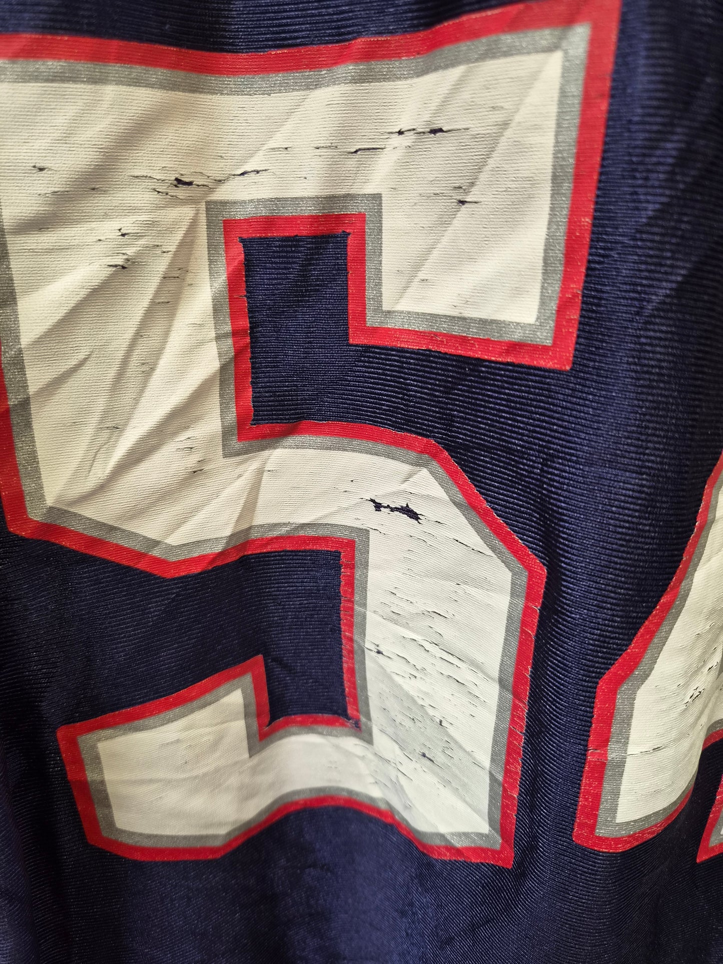 NFL New England Patriots Jersey, #54 Bruschi, Navy, Size Medium