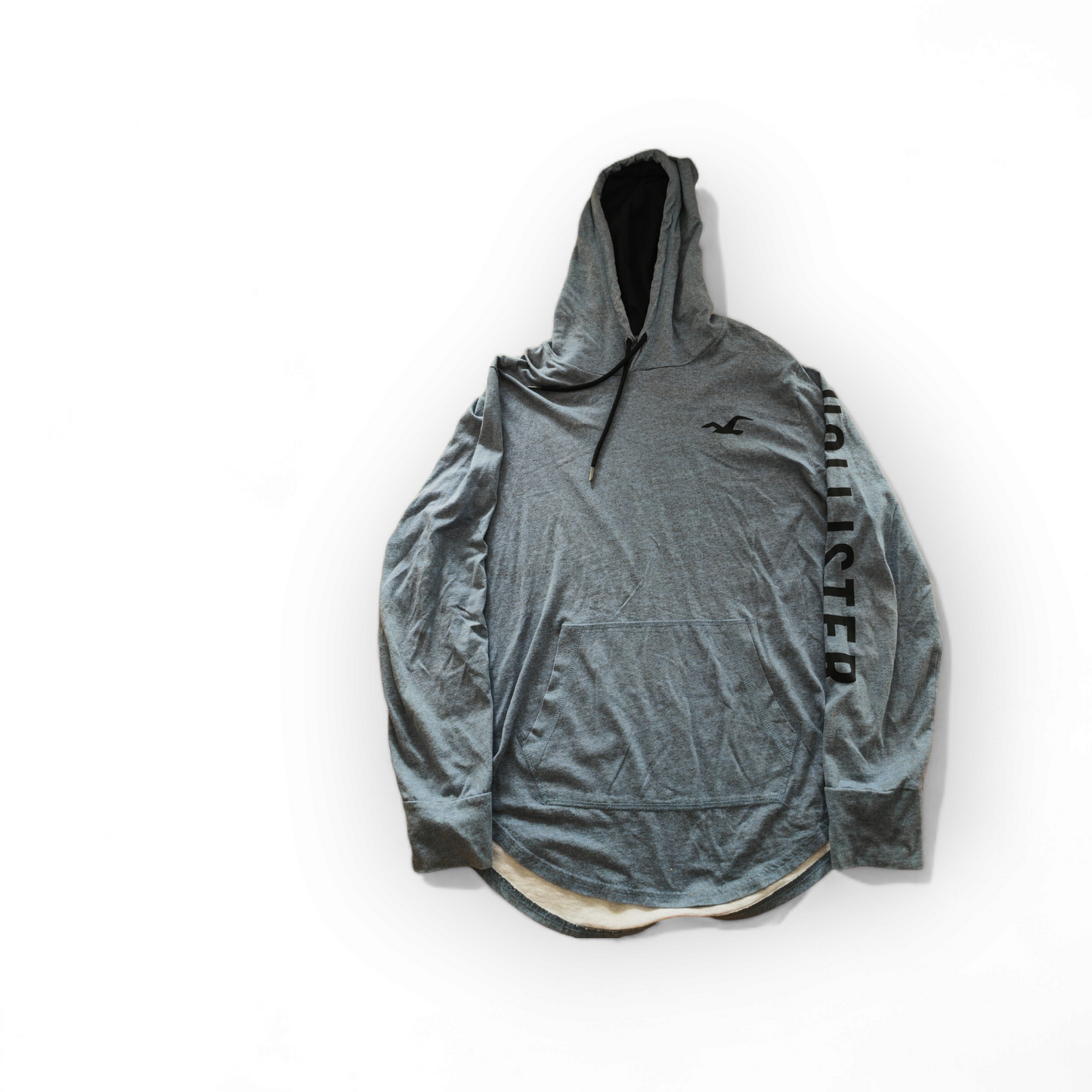Hollister Lightweight Pullover Hoodie, Blue, Size Medium