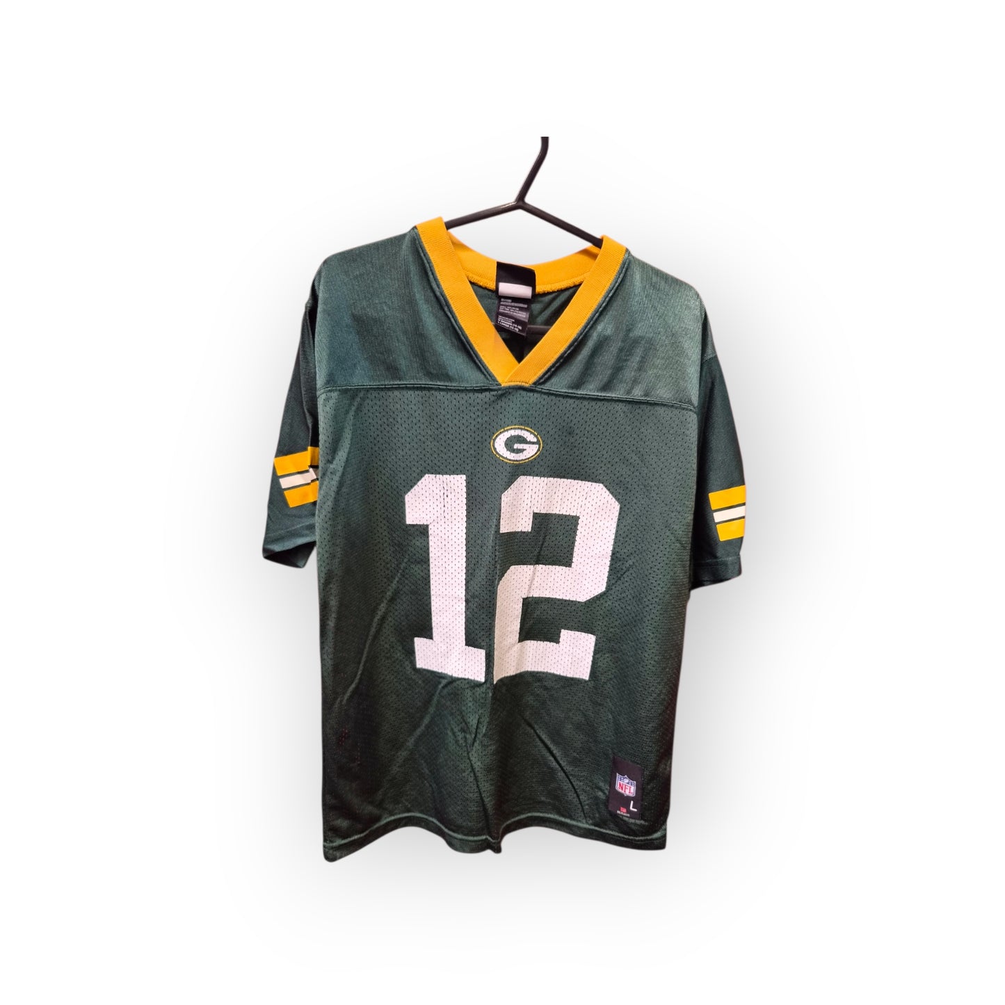 Youth NFL Apparel Green Bay Packers NFL Jersey, #12 Rodgers, Green, Size YL