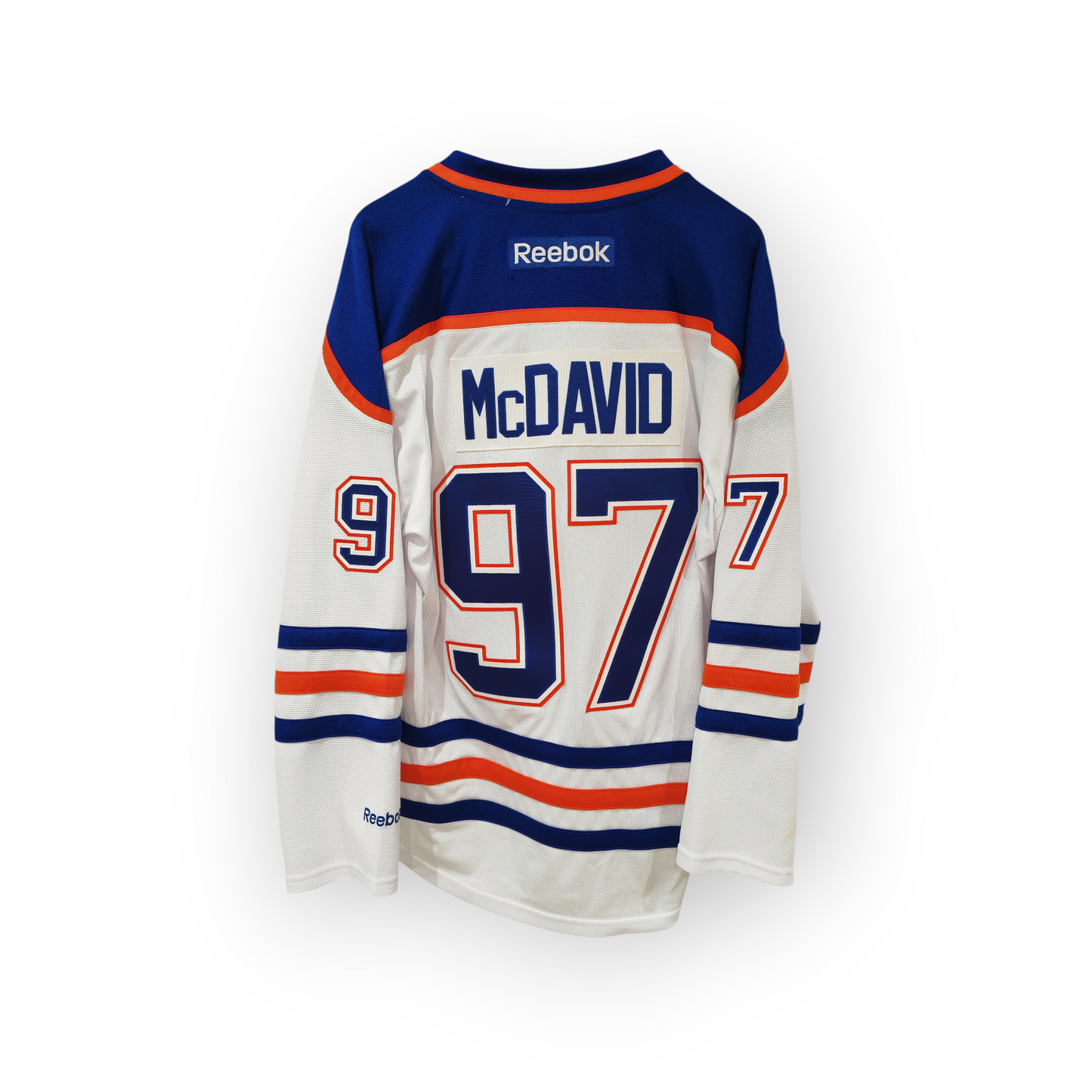 Reebok Edmonton Oilers NHL Hockey Jersey, #97 McDavid (Rookie Season), White, Medium