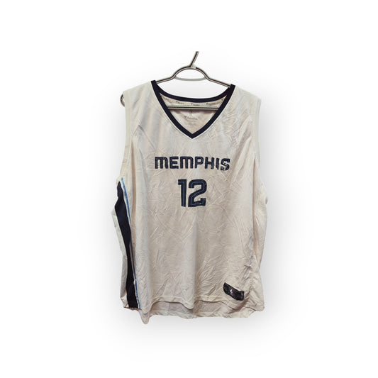 Fanatics Memphis Grizzlies NBA Jersey, #12 Morant, White, Size XXL