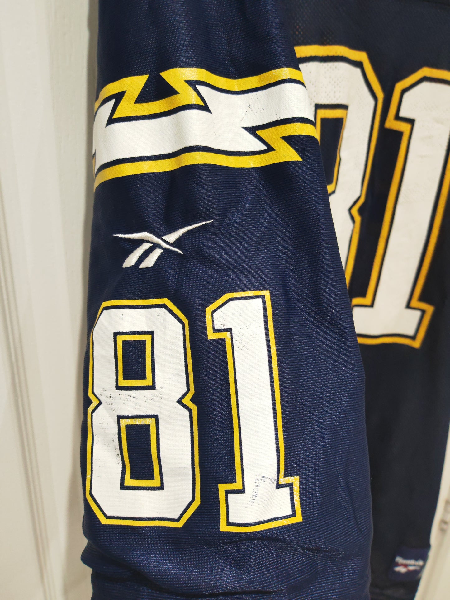 Reebok LA/San Diego Chargers Reversible NFL Jersey, #81 Martin, Navy/White, XL