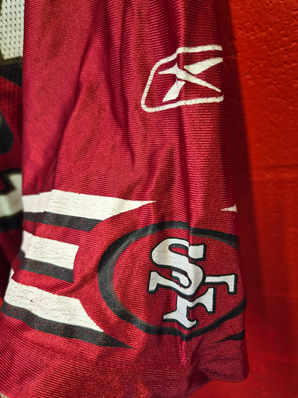Reebok San Francisco 49ers NFL Jersey, #21 Gore, Red, Size XXXL