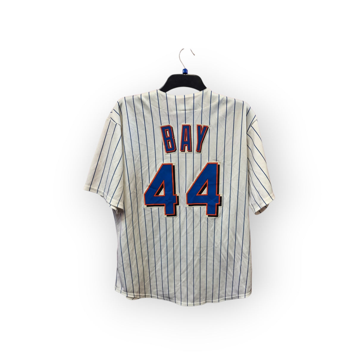 Majestic New York Mets MLB Jersey, #44 Bay, White/Off White, Size Large
