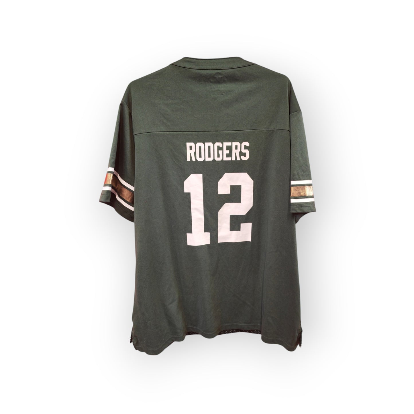 Women's Majestic Green Bay Packers NFL Jersey, #12 Rodgers, Green, Size XXL