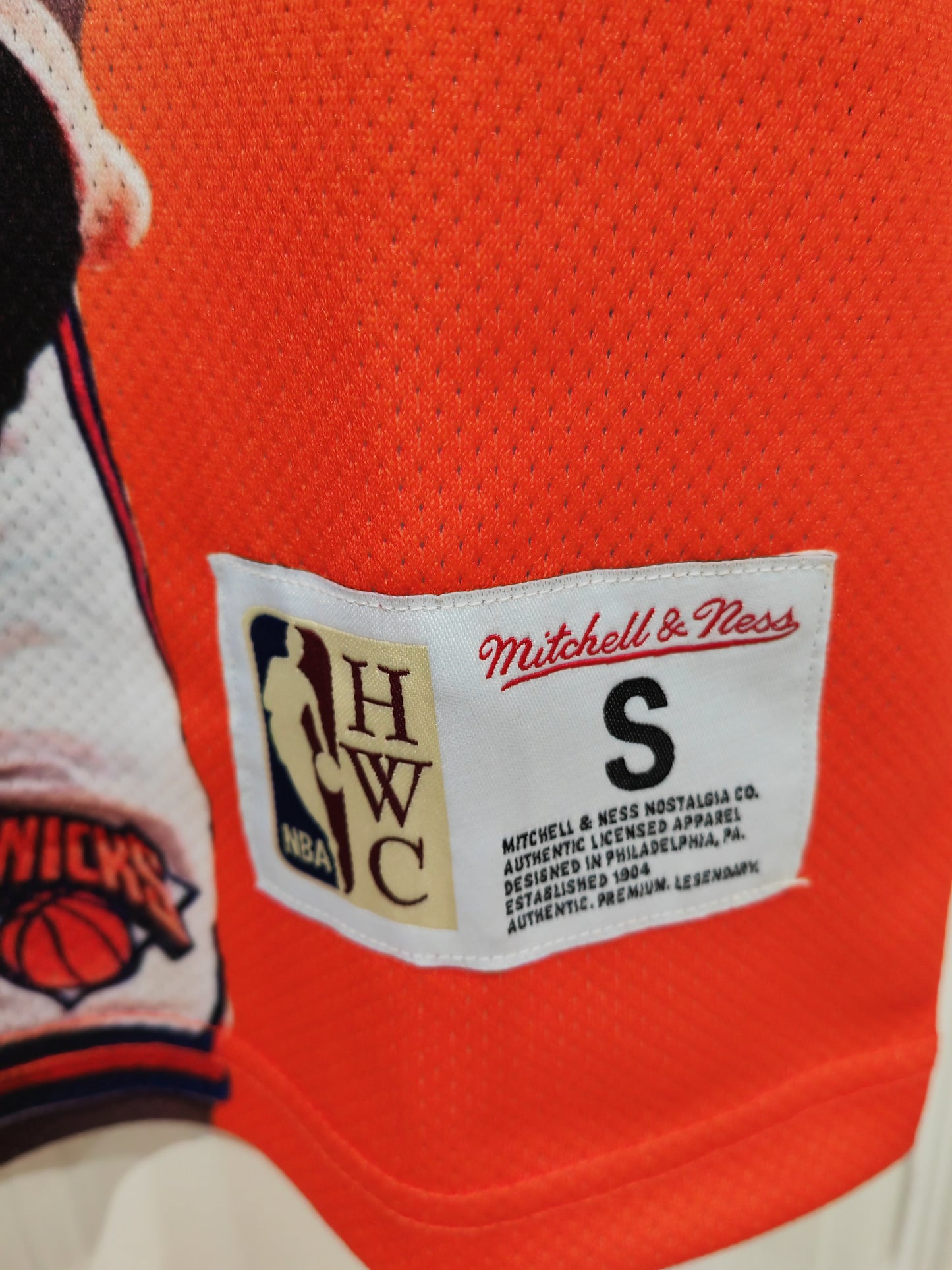 Mitchell & Ness Patrick Ewing New York Knicks Jersey, Size Small