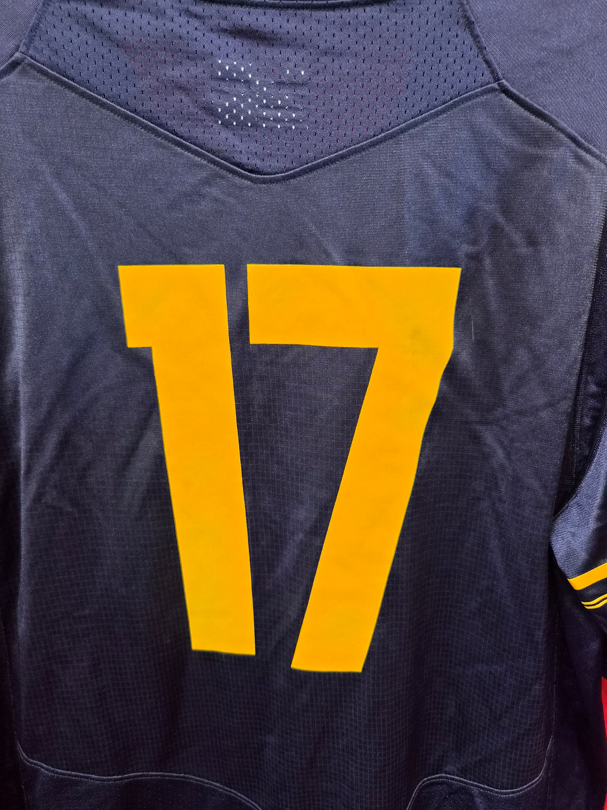 Under Armour California Bears NCAA Football Jersey, #17, Navy, Size Medium
