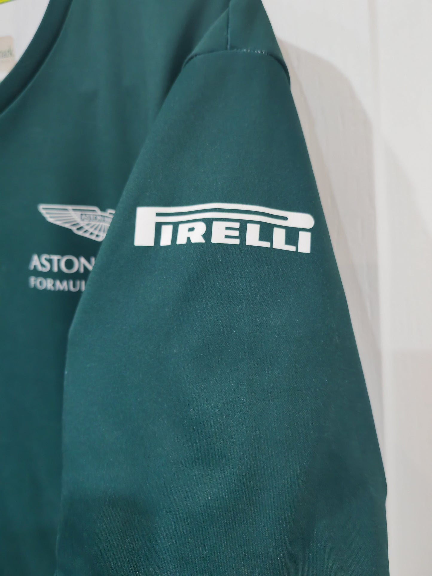 Pelmark Aston Martin Formula One Team Short Sleeve T Shirt, Green, Size Small