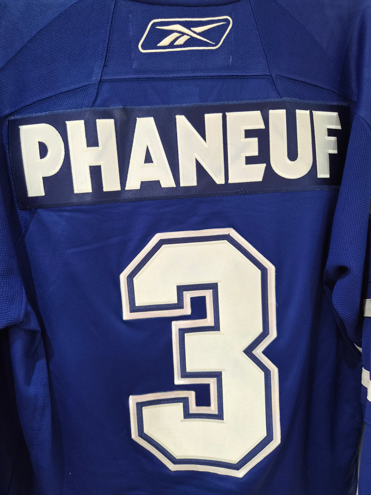 Reebok Toronto Maple Leafs NHL Ice Hockey Jersey, #3 Phaneuf, Blue, Size Large
