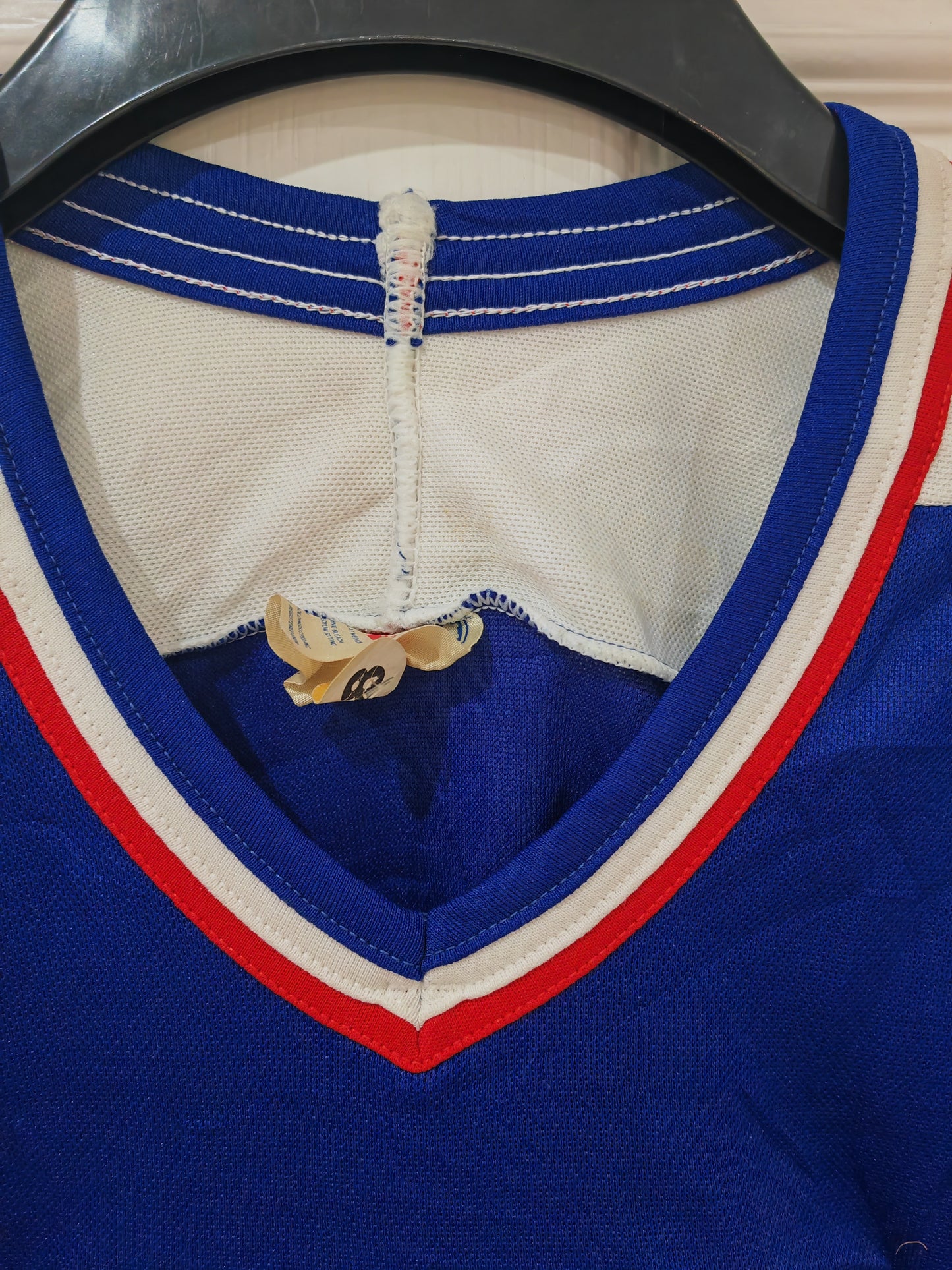 CCM Vintage USA Ice Hockey Jersey, Blue, Size Large