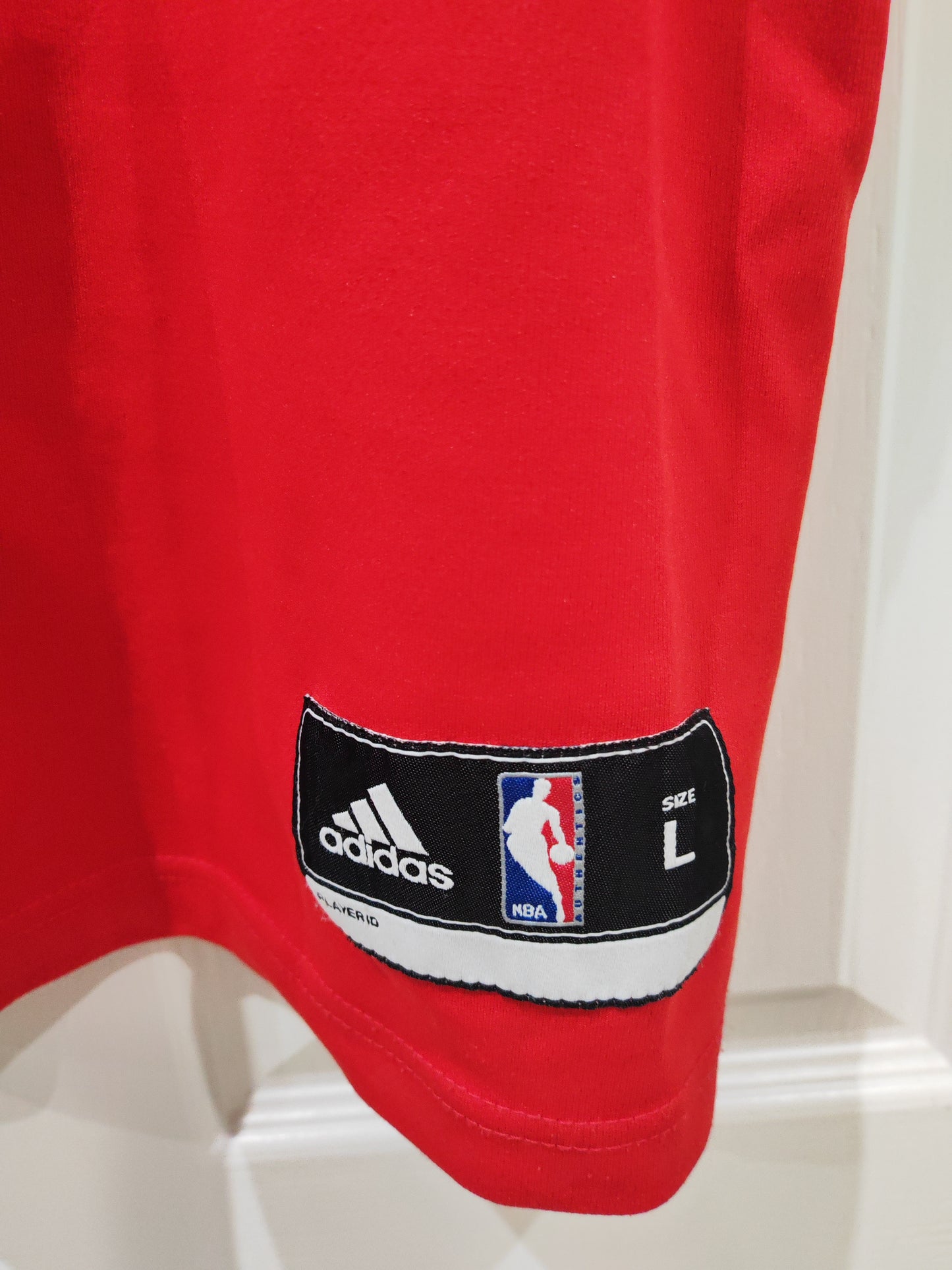 Adidas Chicago Bulls NBA Jersey, #1 Rose, Red, Size Large