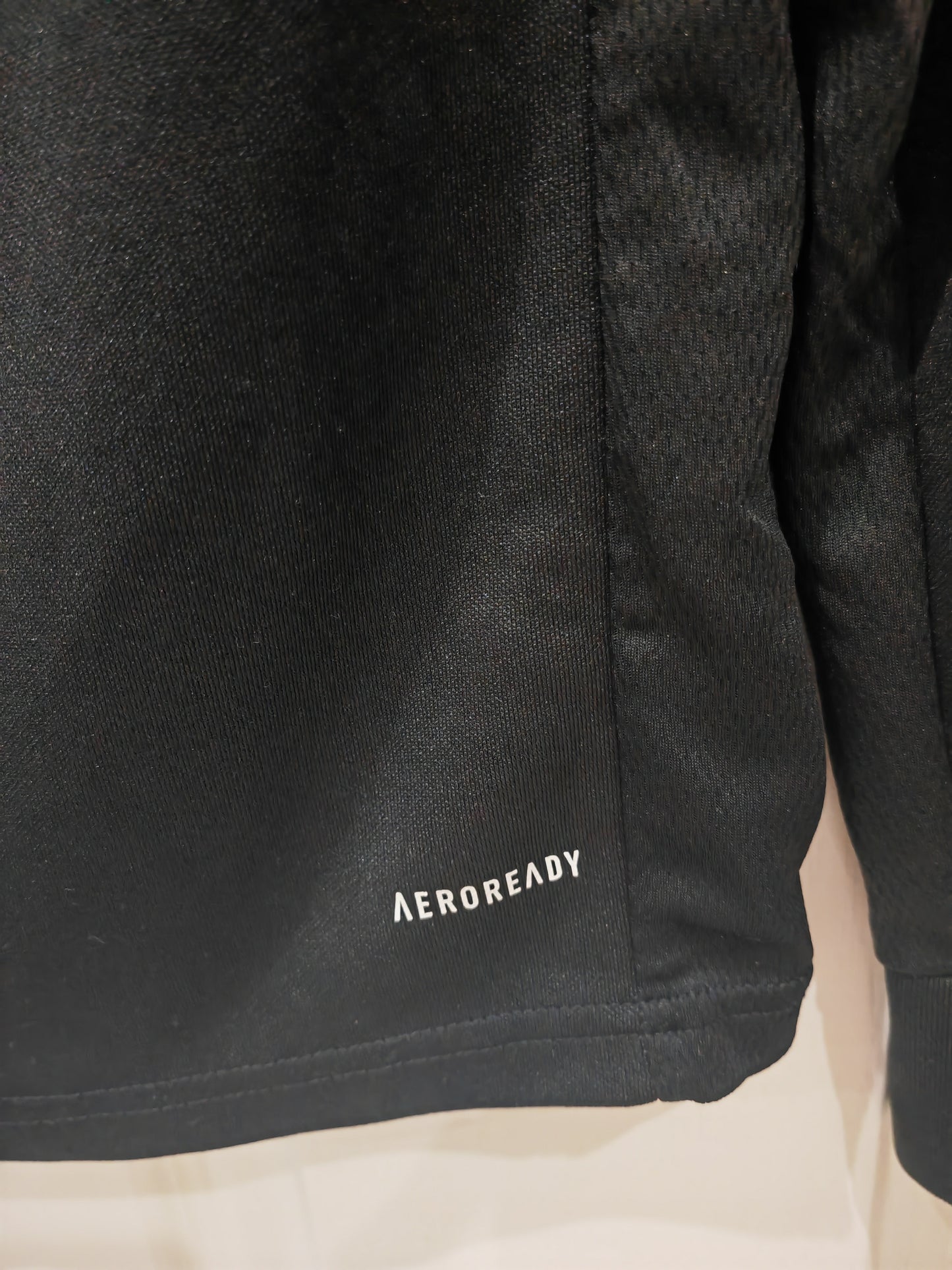 Adidas Full Zip Tracksuit Top, Black, Size Medium