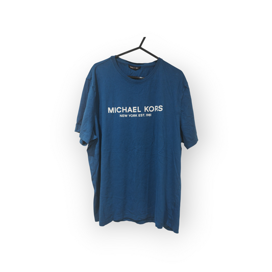 Michael Kors Short Sleeve T Shirt, Blue, Size XL