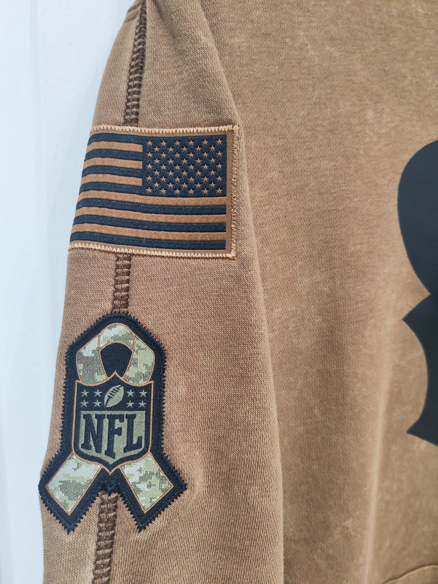 Nike Houston Texans Salute To Service Pullover Hoodie, Brown, Size Large