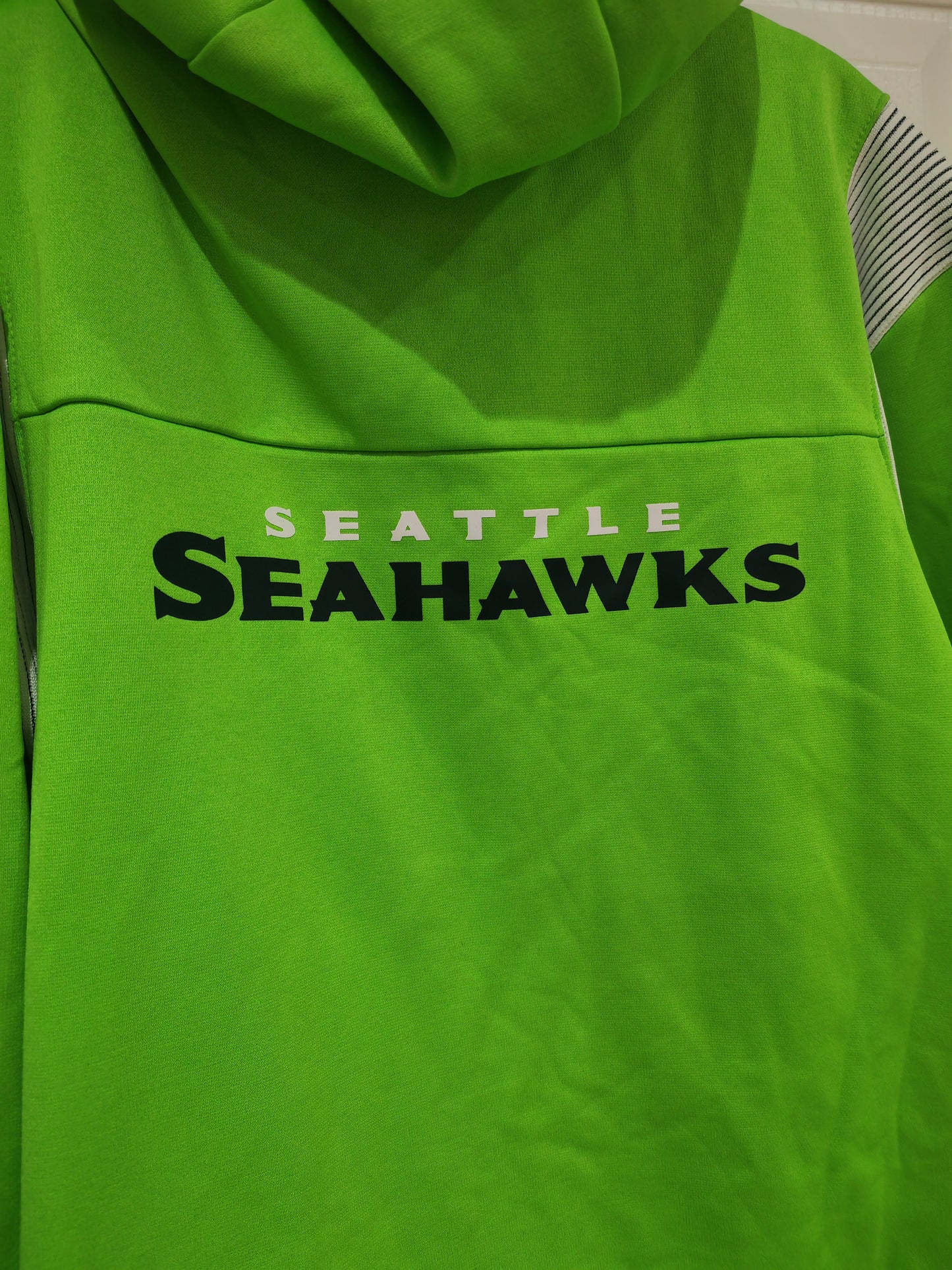 Nike Seattle Seahawks On-field Full Zip Hoodie, green, size Medium