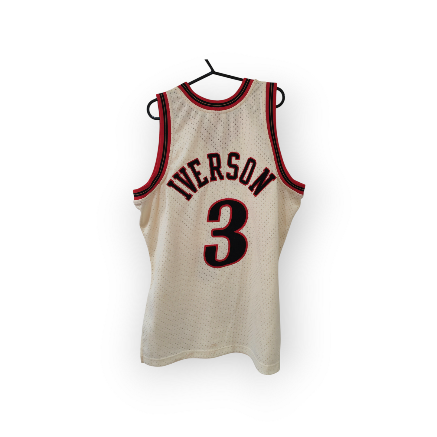 Mitchell & Ness Philadelphia 76ers NBA Chain Stitch Jersey, #3 Iverson, Size Large