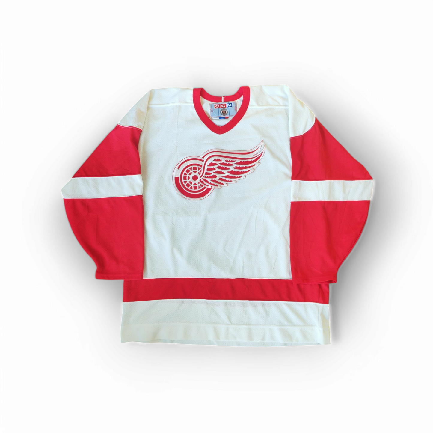 CCM Detroit Red Wings NHL Hockey Jersey, White, Size XL