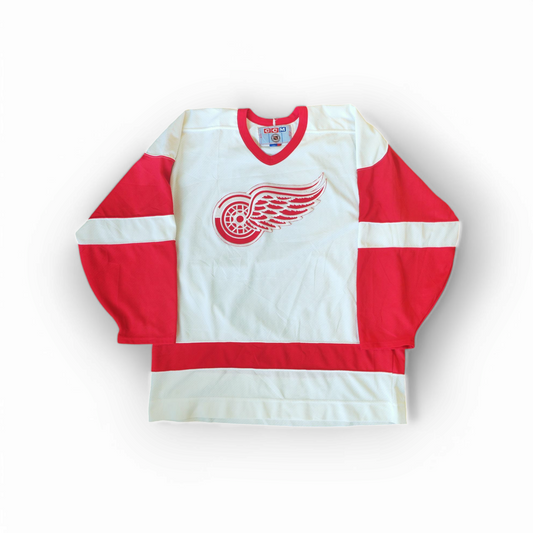 CCM Detroit Red Wings NHL Hockey Jersey, White, Size XL