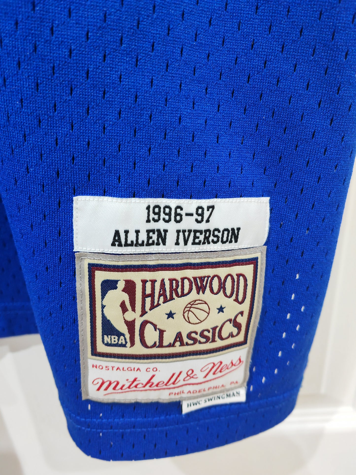 Mitchell & Ness Philadelphia 76ers 1996/97 NBA Jersey, #3 Iverson, Blue, Size XL
