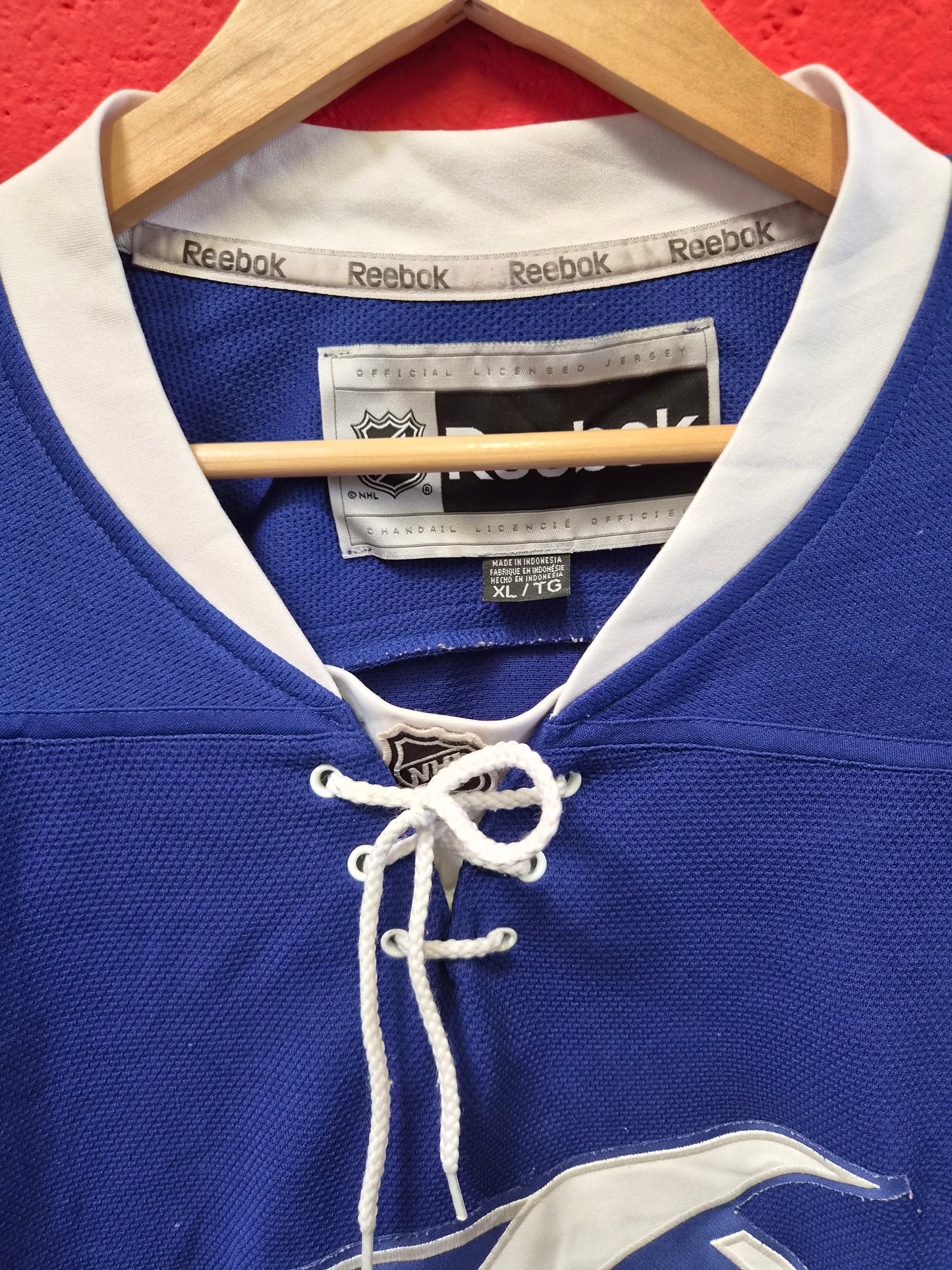 Reebok Tampa Bay Lightning NHL Jersey, Blue, Size XL