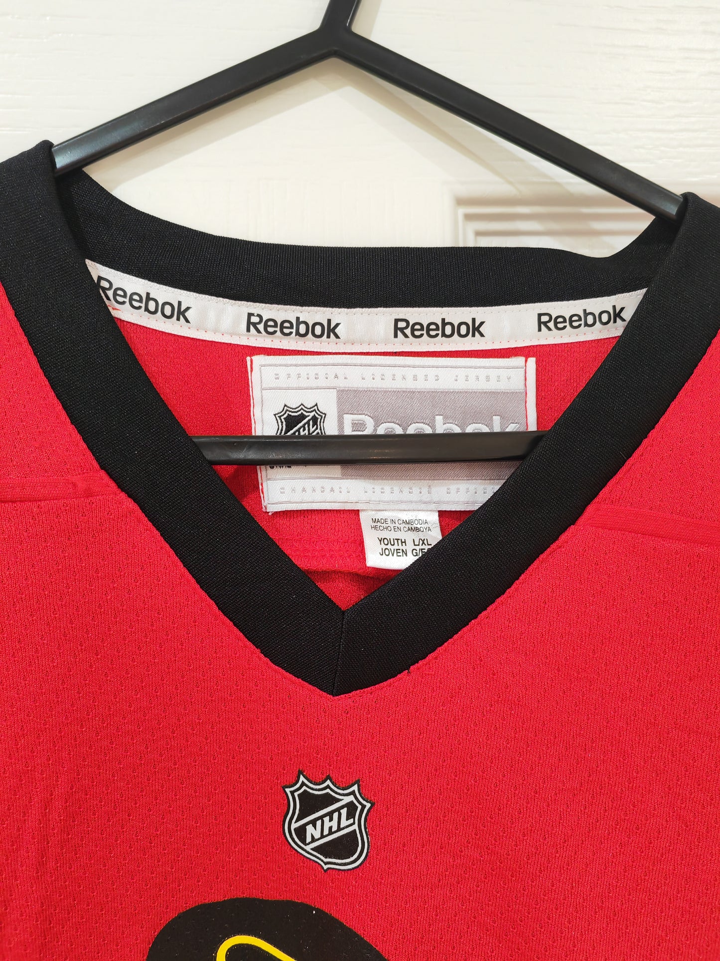 Youth Reebok Chicago Blackhawks NHL Jersey, #72 Panarin, Red, Size YL/XL
