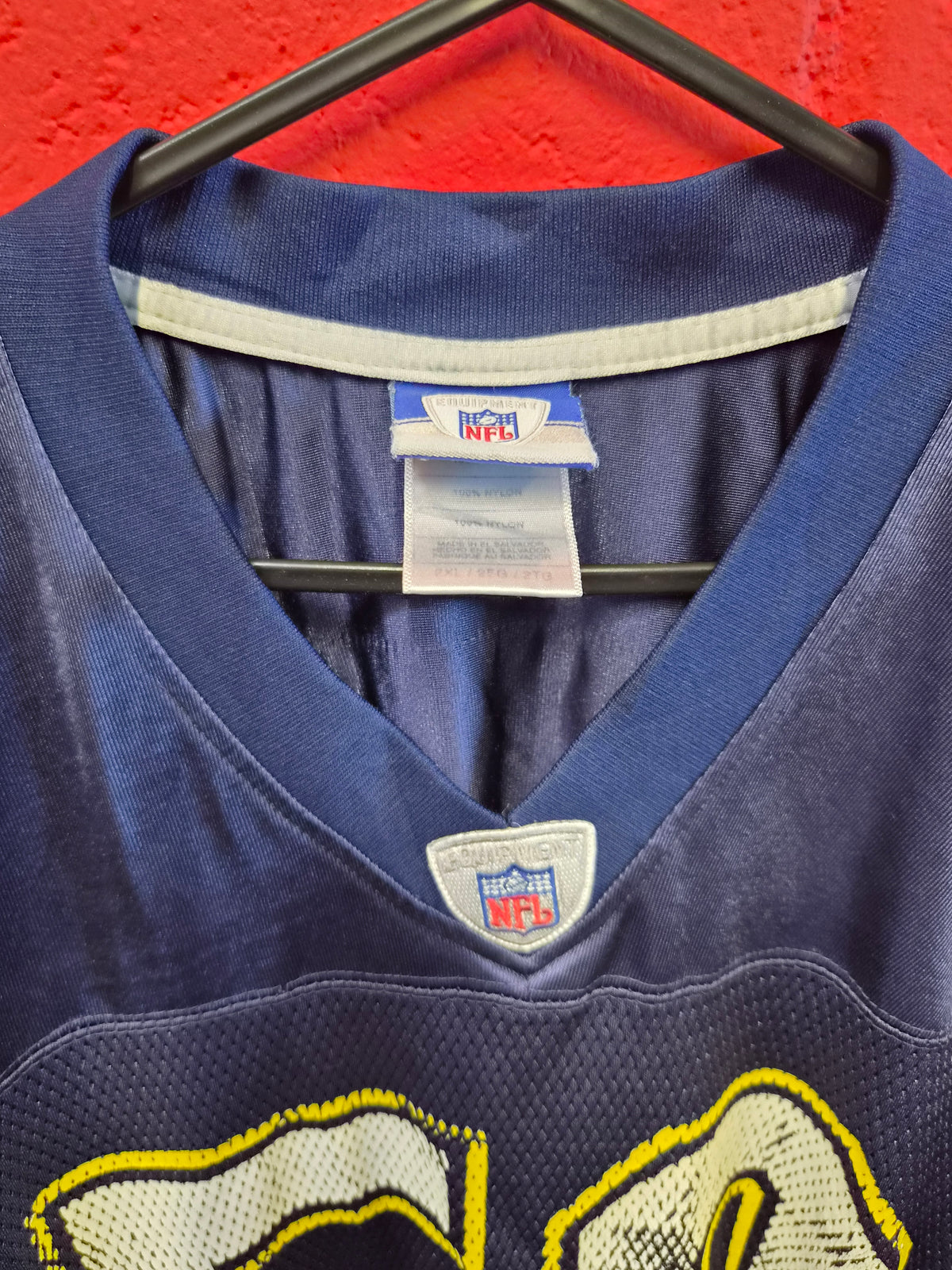 Reebok San Diego/LA Chargers NFL Jersey, #59 D Edwards, Navy, Size XXL