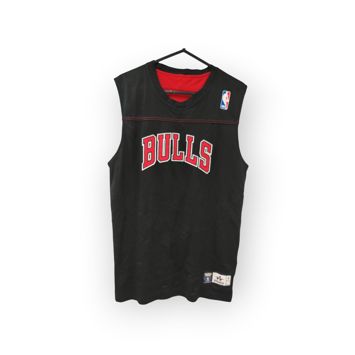 Alleson Athletic Chicago Bulls NBA Reversible Training Jersey, Black/Red, Size Small