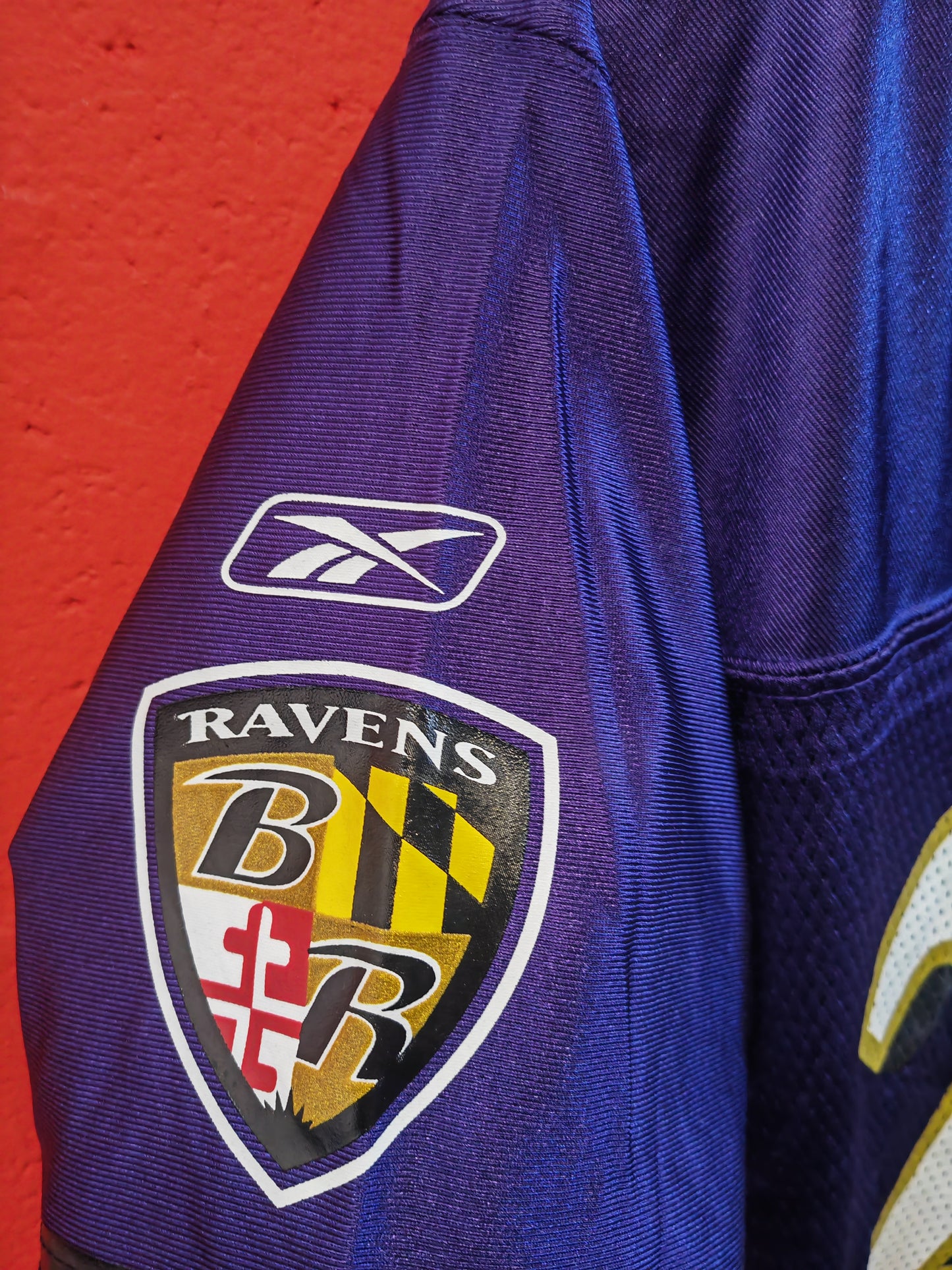 Women's Reebok Baltimore Ravens NFL Jersey, #27 Rice, Purple, Size Large
