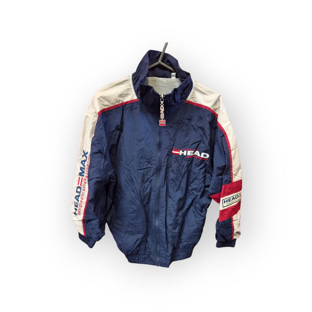 Youth Head Vintage Full Zip Track Jacket, Navy, Size YS