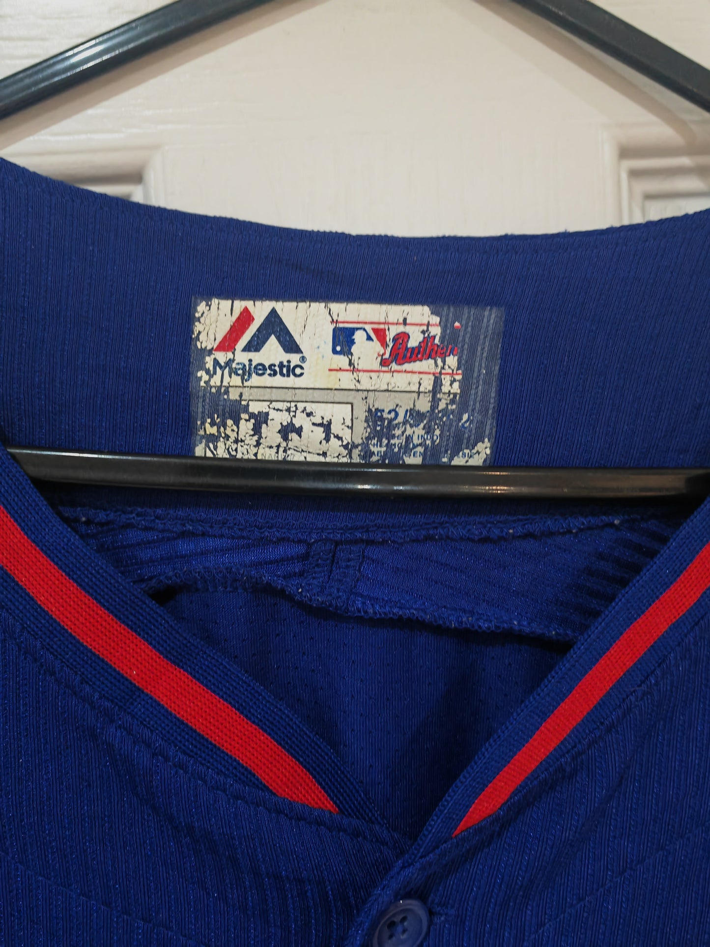 Majestic Texas Rangers MLB Baseball Jersey, Blue, Size 52/XL