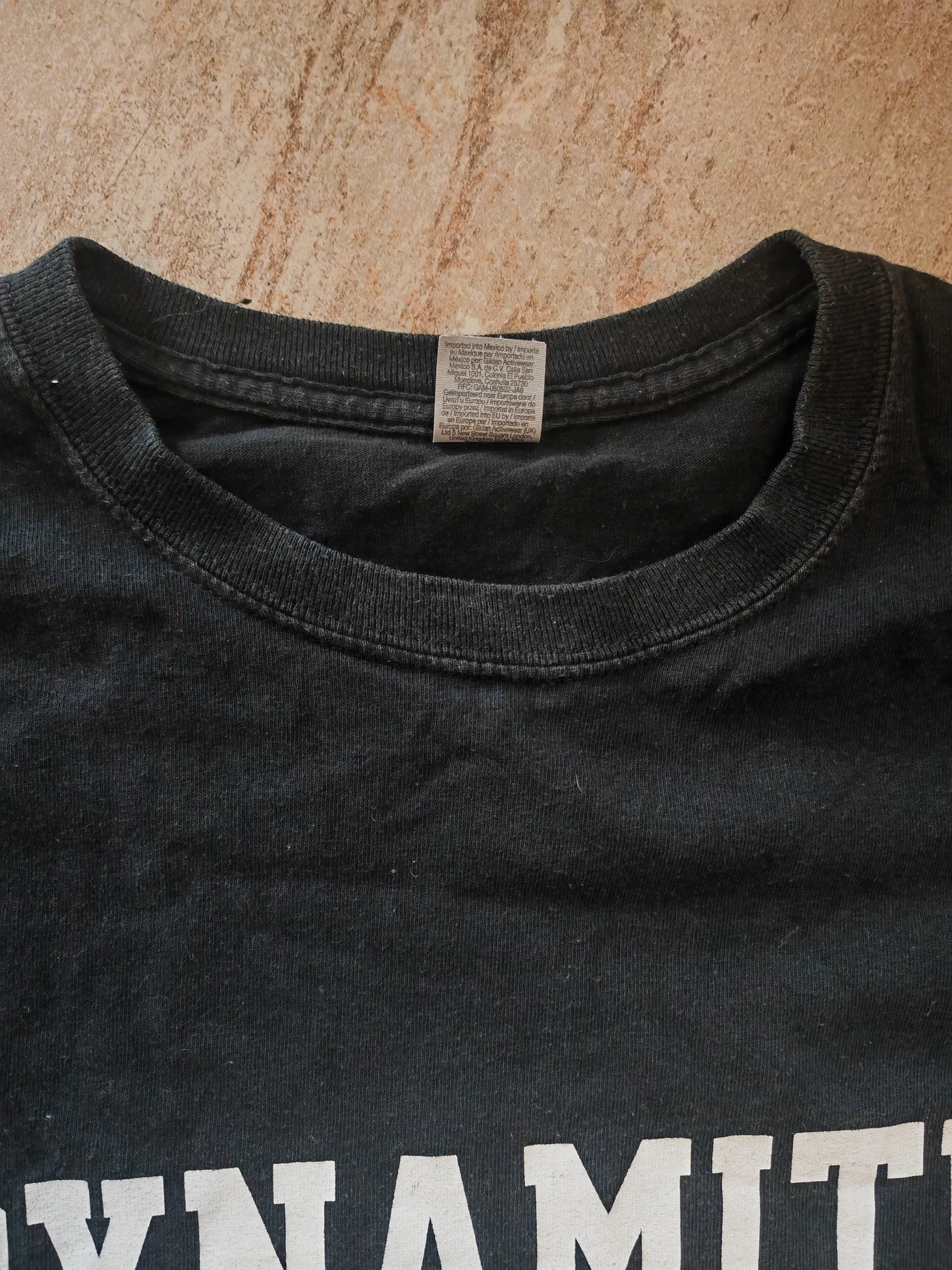 Gildan Dynamite Basketball T Shirt, Black, Size L/XL, Size Tag Missing