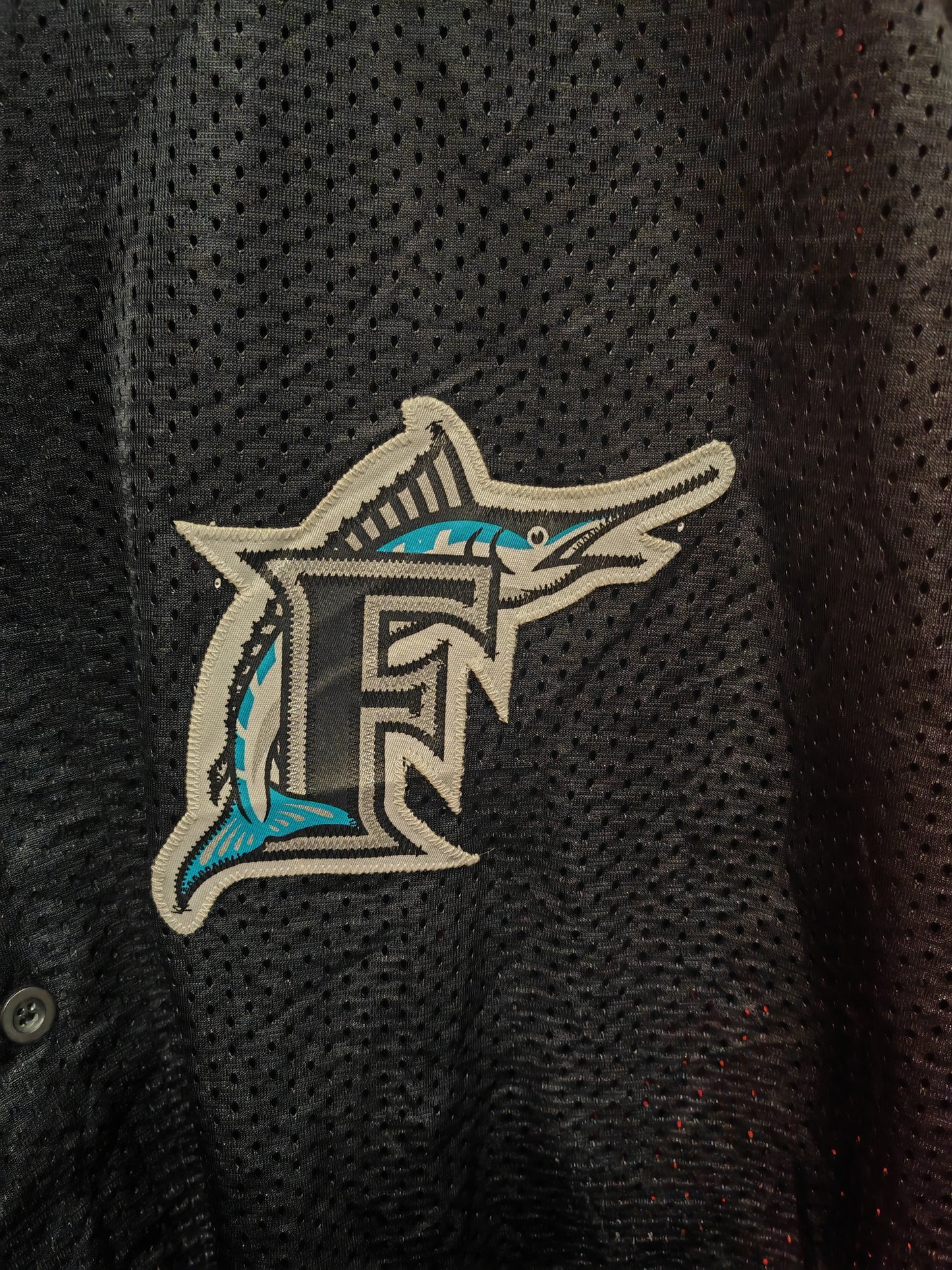 Russell Athletic Florida/Miami Marlins Mesh MLB Baseball Jersey, Black, Size XXL
