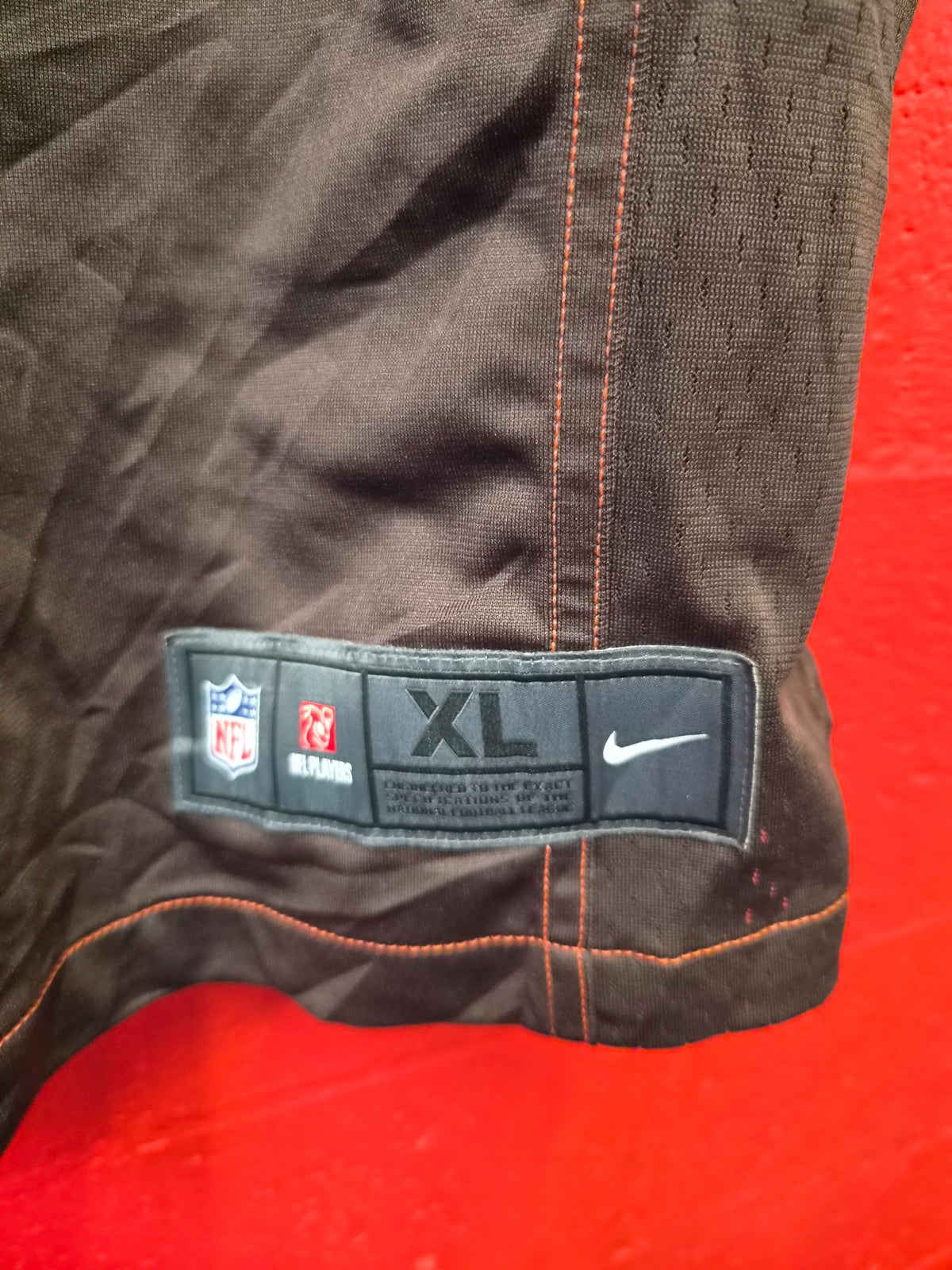 Nike Cleveland Browns NFL Jersey, #74 Erving, Brown, Size XL