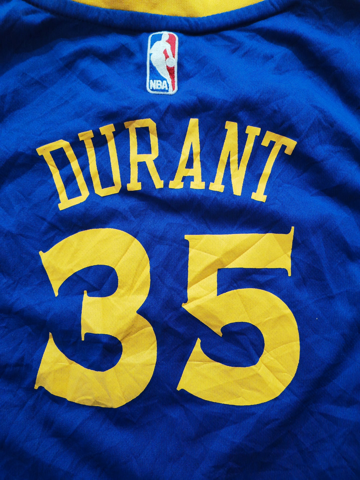 Youth Adidas Golden State Warriors NBA Jersey, #35 Durant, Blue, Size YM