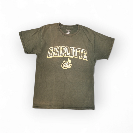 Champion Charlotte 49ers NCAA Short Sleeve T Shirt, Green, Size Medium