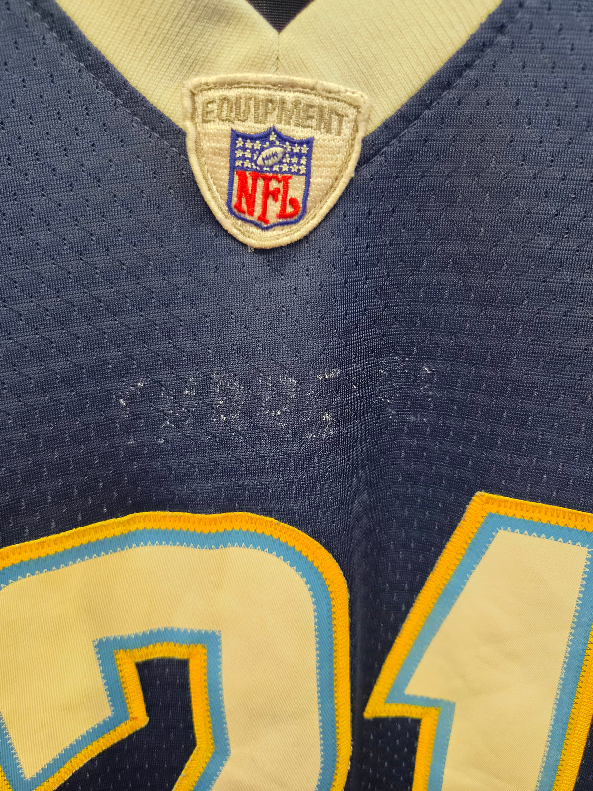 Reebok San Diego/LA Chargers NFL Jersey, #21 Tomlinson, Navy, Size Medium+2 Length