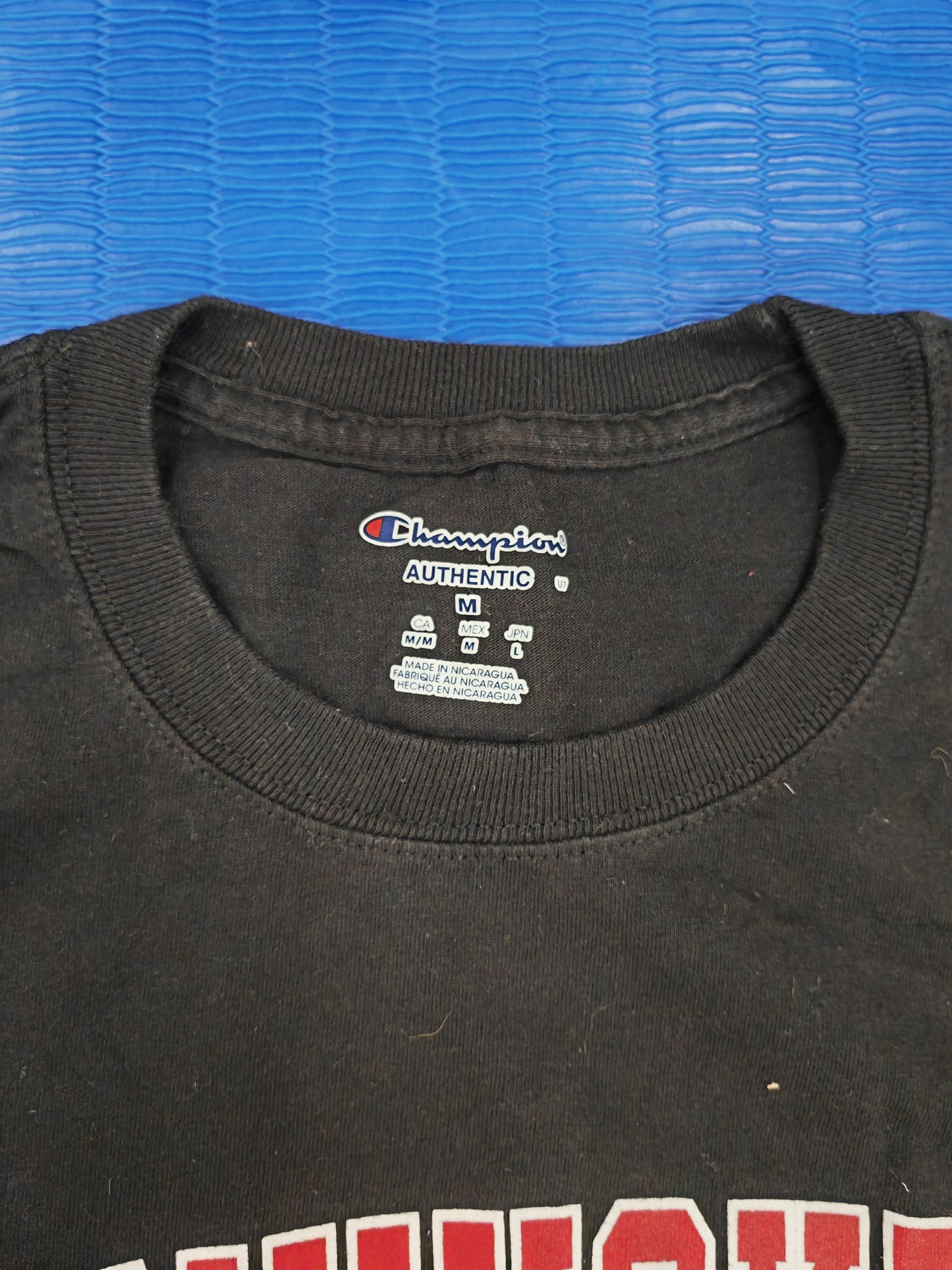 Champion Nebraska Cornhuskers NCAA Short Sleeve T Shirt, Black, Size Medium