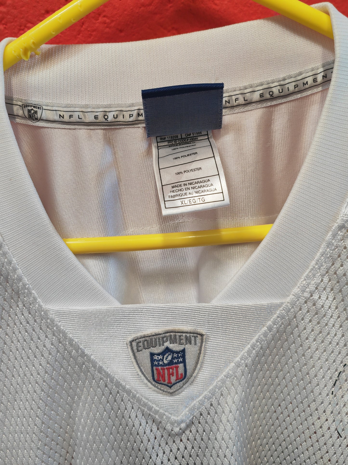 Reebok Pittsburgh Steelers NFL Jersey, #25 Clark, White, Size XL