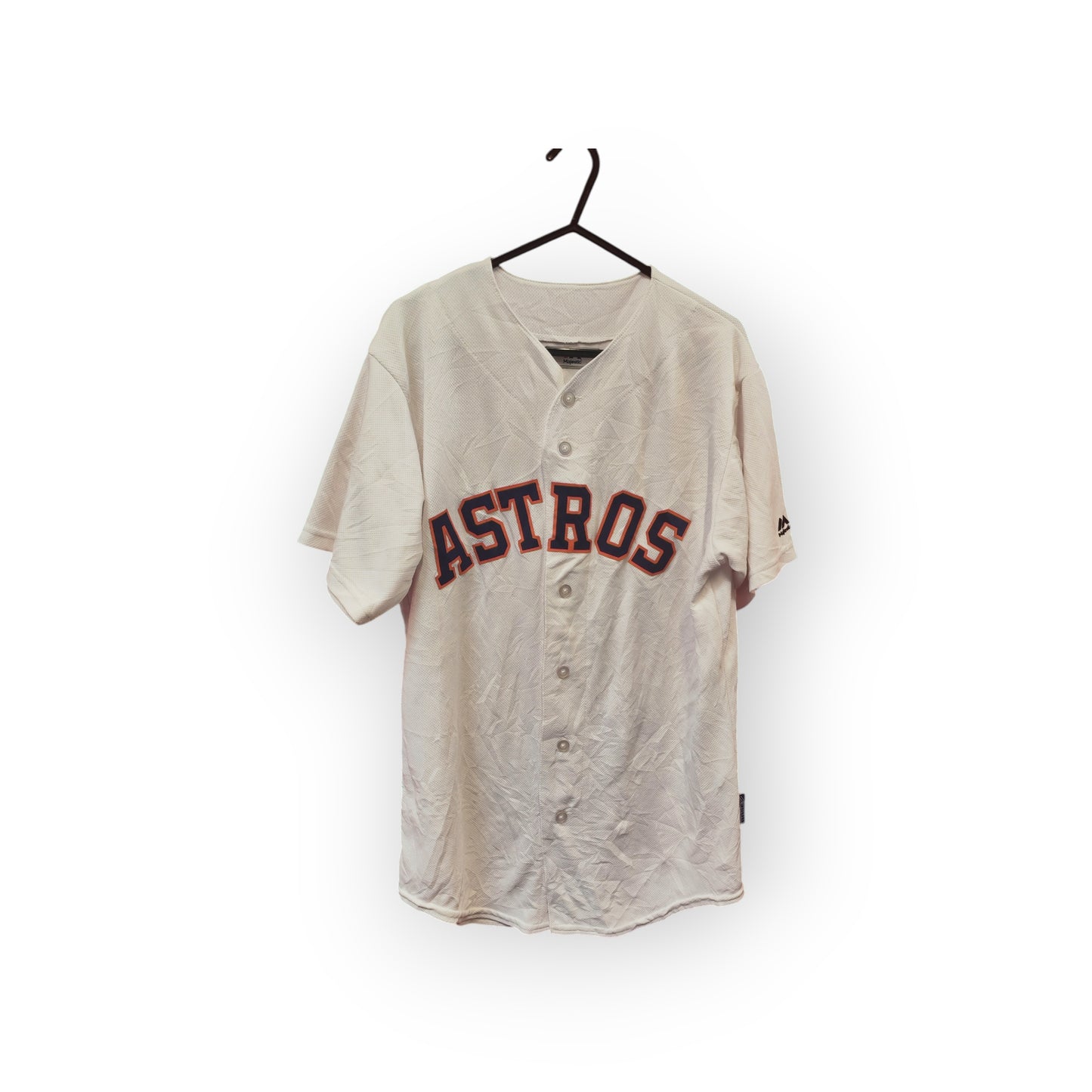 Majestic Houston Astros MLB Jersey, #9, White, Size Small