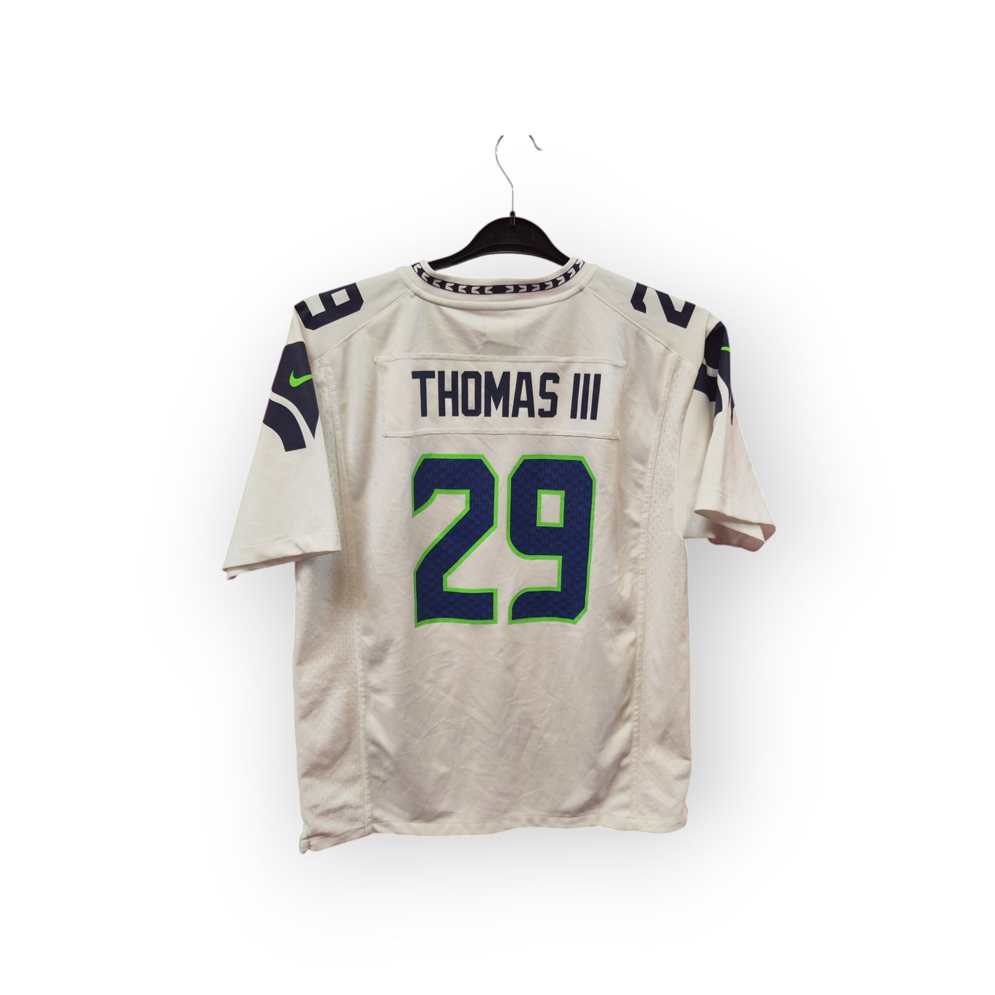 Youth Nike Seattle Seahawks NFL Jersey, #29 Thomas III, White, Size YXL