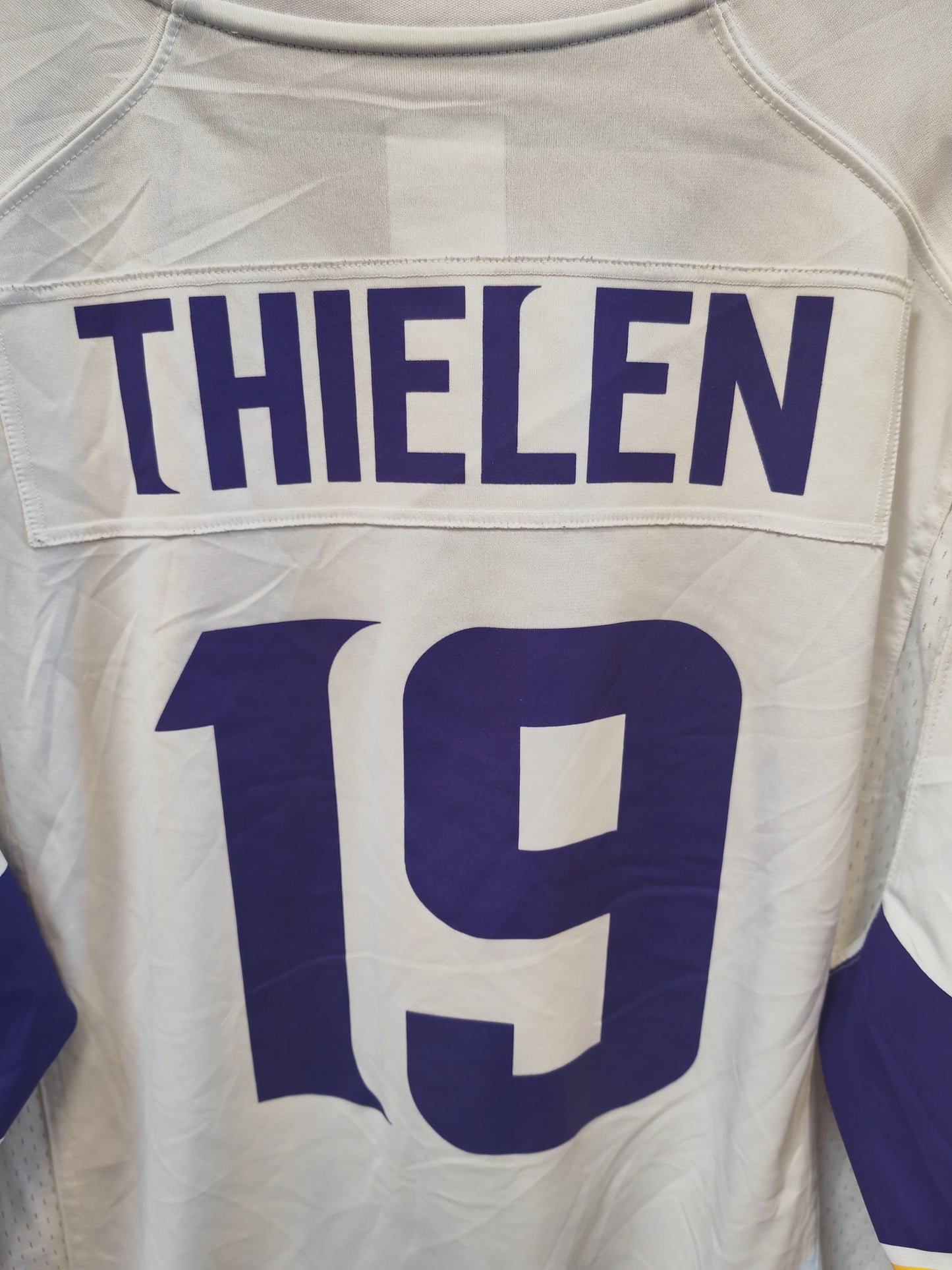 Nike Minnesota Vikings NFL Jersey, #19 Thielen, White, Size Large