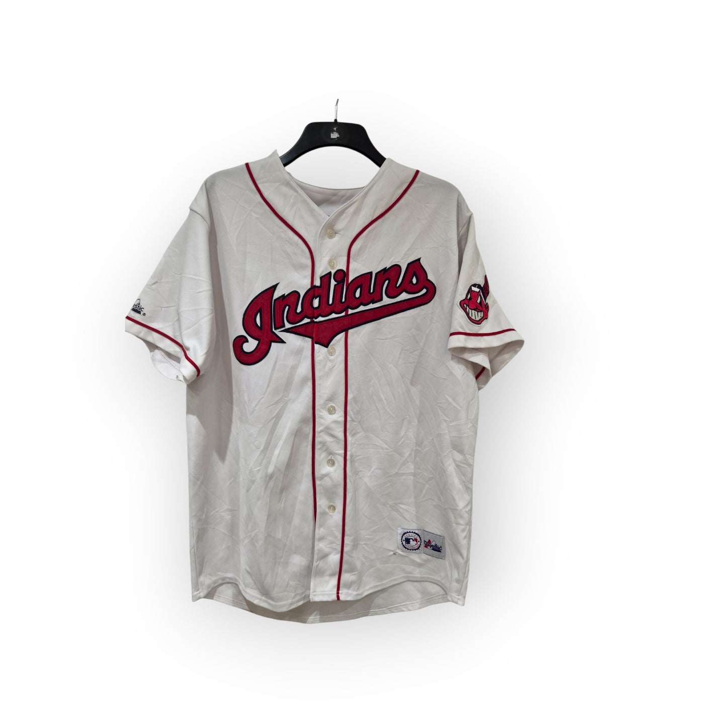 Majestic Cleveland Indians/Guardians MLB Jersey, #13 Vizquel, White, Size XL