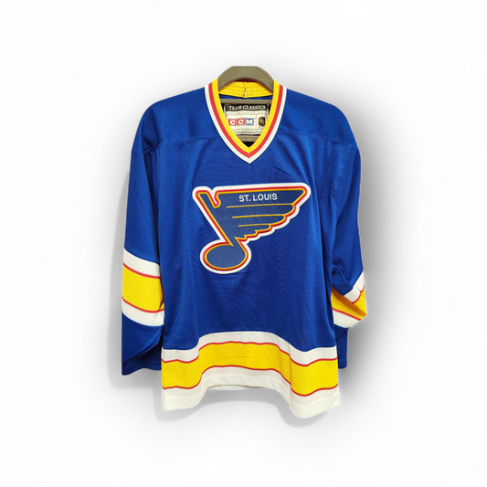 CCM St Louis Blues Team Classics NHL Jersey, Blue, Size 44 M/L